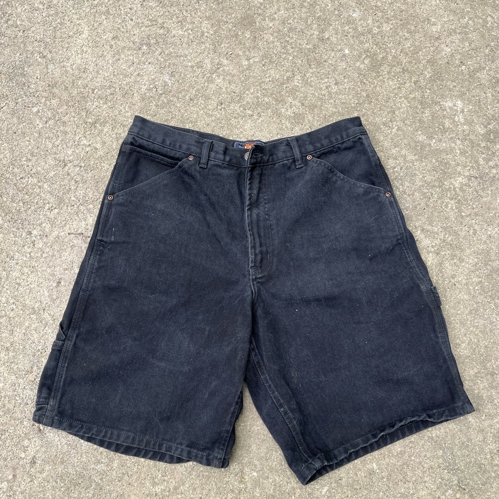 Vintage 90s black baggy jorts size 36